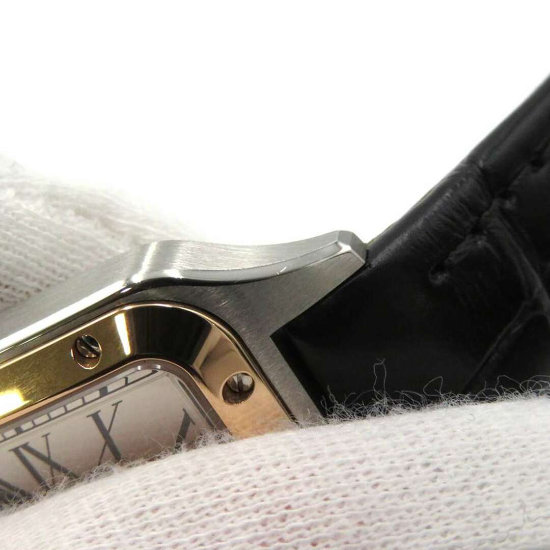 Cartier(カルティエ)のカルティエ サントス デュモン  SS/K18PGピンクゴールド Cartier 腕時計 シルバー文字盤 レディースのファッション小物(腕時計)の商品写真