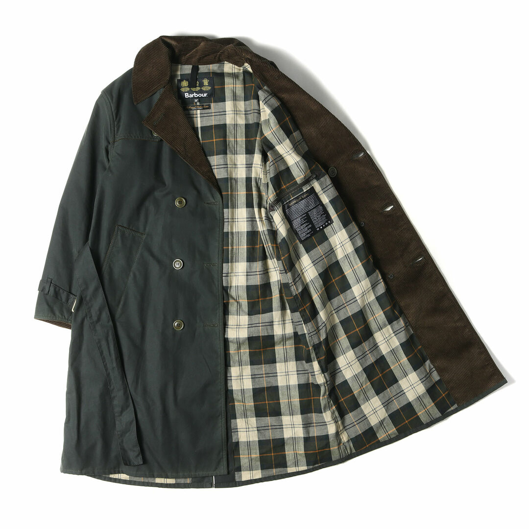 Barbour(バーブァー)のBARBOUR バブアー コート サイズ:34 17AW ワックスコットン トレンチコート WAX TRENCH COAT ダークグリーン アウター ジャケット 上着【メンズ】【中古】 メンズのジャケット/アウター(トレンチコート)の商品写真