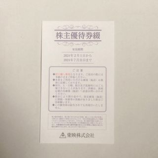 東映株主優待チケット1冊(その他)