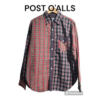 ポストオーバーオールズ(POST OVERALLS)のPOST O'ALLS クレイジーパターンチェックシャツ　ポストオーバーオールズ(シャツ)