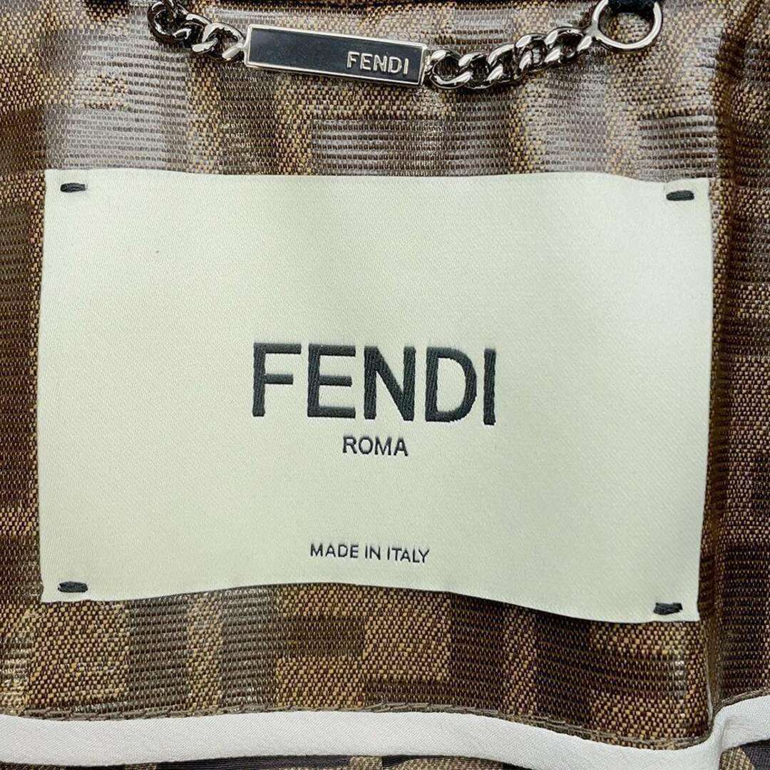 FENDI(フェンディ)のフェンディ オーバーコート ズッカ ポリエステル コットン レディースサイズ42 FF8545 セール品 レディースのファッション小物(バンダナ/スカーフ)の商品写真
