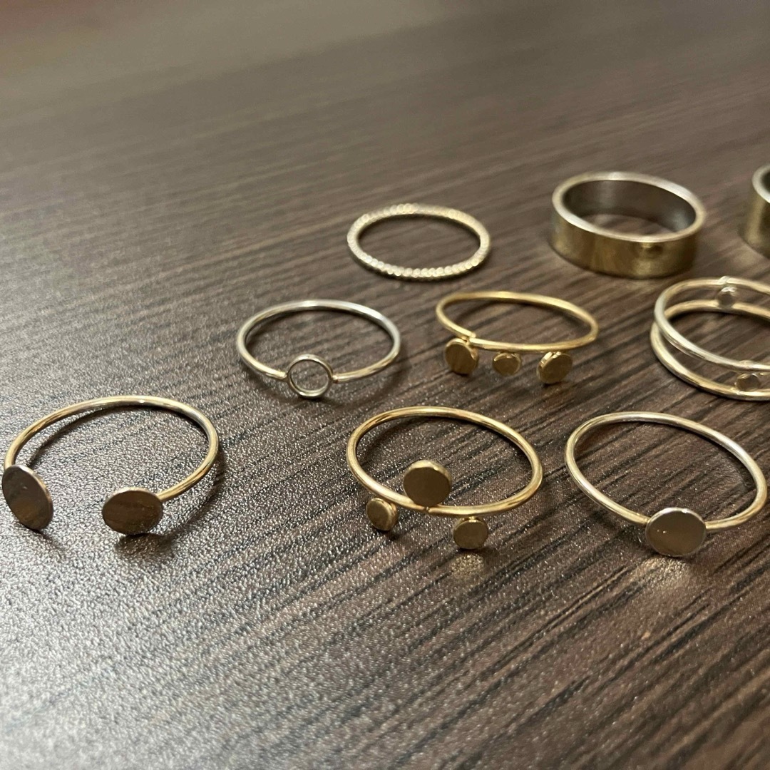 H&M(エイチアンドエム)のリング14点セット レディースのアクセサリー(リング(指輪))の商品写真