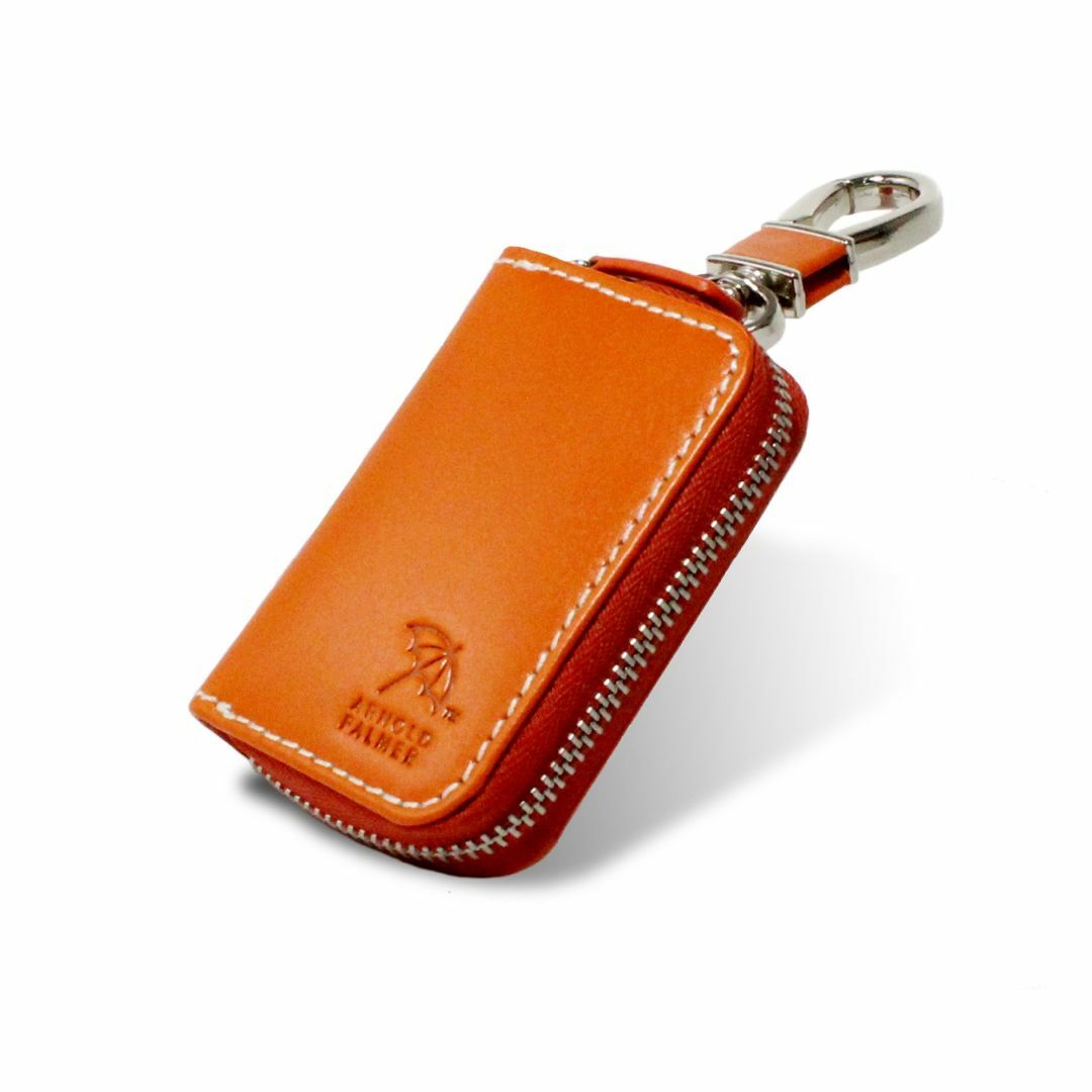 色:オレンジアーノルドパーマー スマートキーケース キーケース 革 コンパク メンズのバッグ(その他)の商品写真