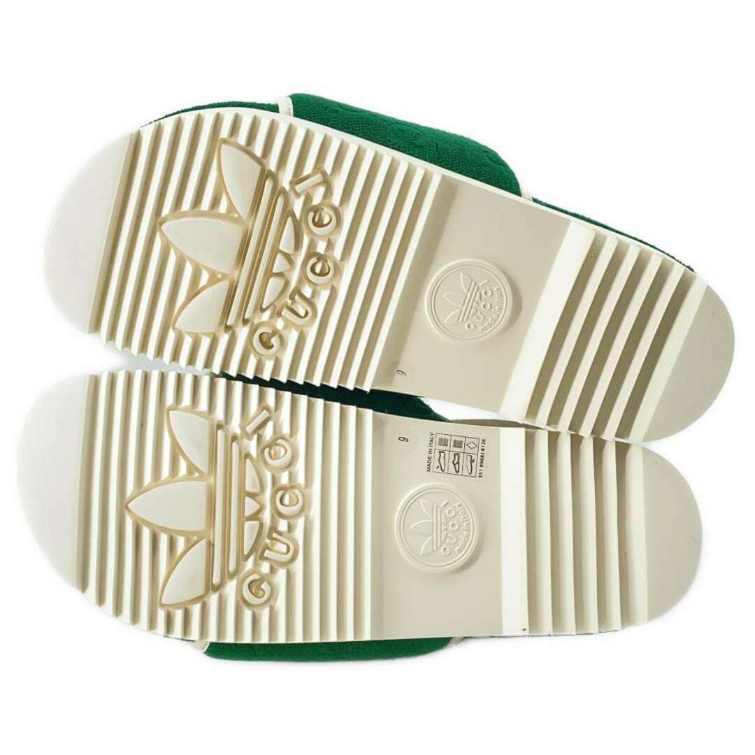 Gucci(グッチ)のグッチ サンダル アディダス コラボ プラットフォーム メンズサイズ9 702412 GUCCI Adidas 靴 白 メンズの靴/シューズ(サンダル)の商品写真