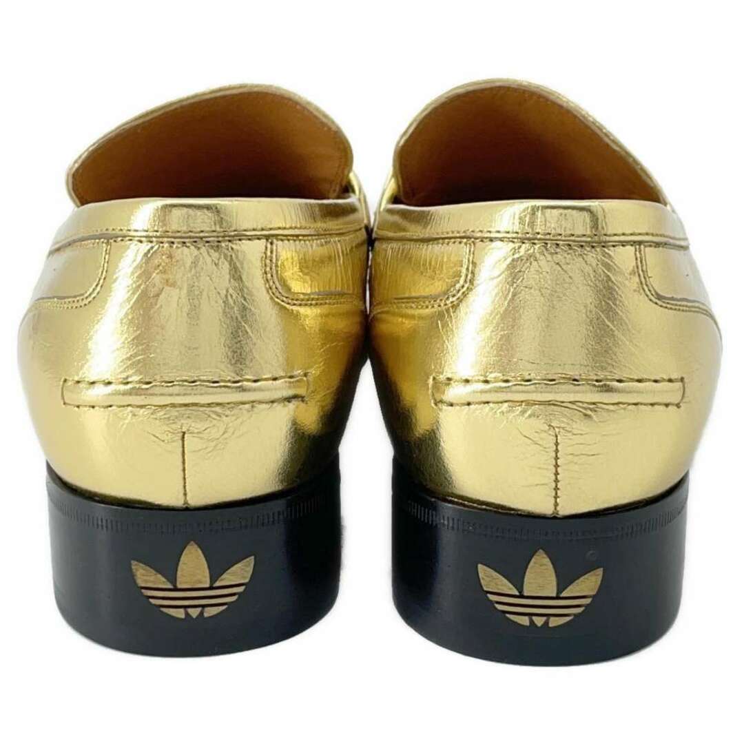 Gucci(グッチ)のグッチ ローファー アディダスコラボ ホースビット メタリックレザー メンズサイズ8 702283 GUCCI adidas 靴 メンズの靴/シューズ(ドレス/ビジネス)の商品写真