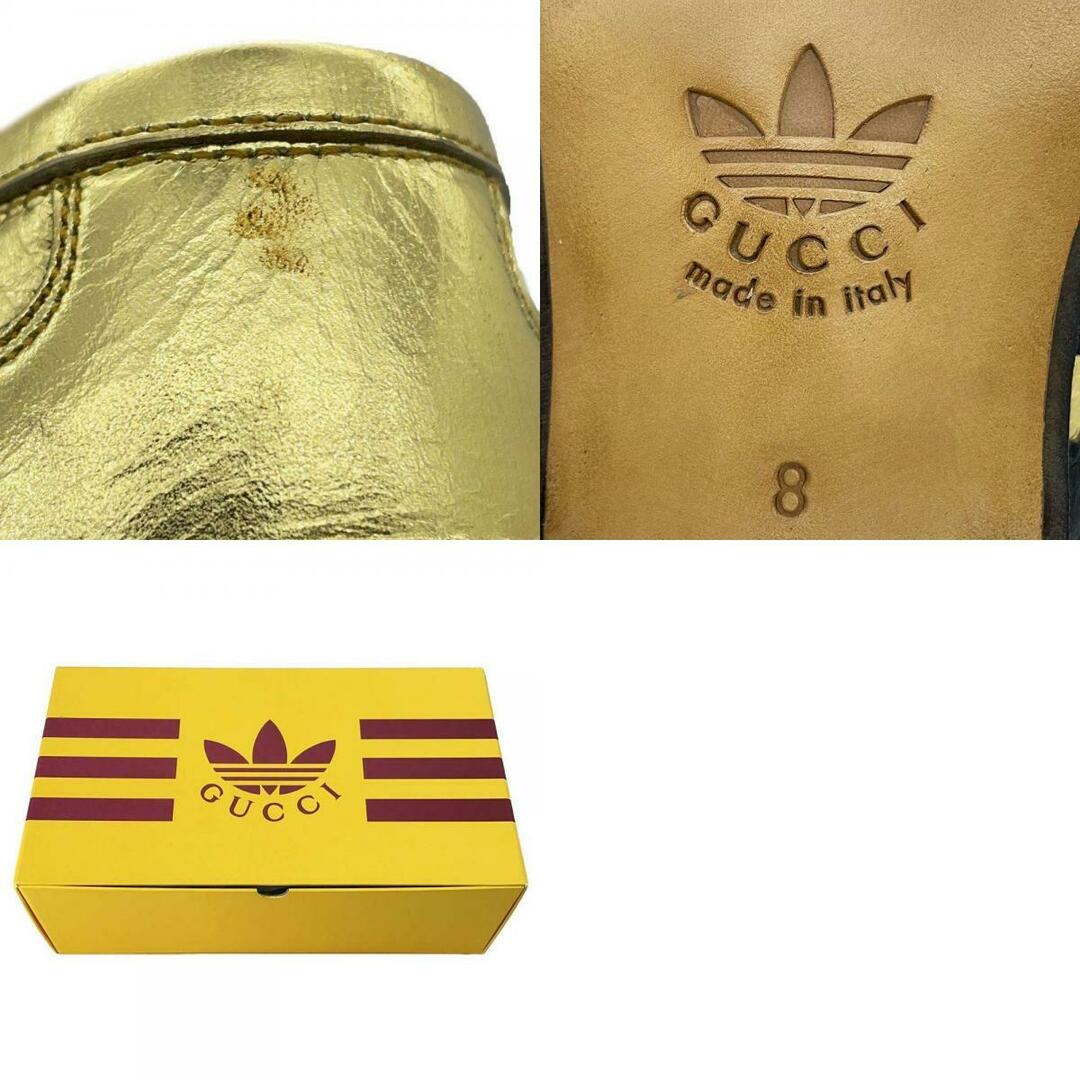 Gucci(グッチ)のグッチ ローファー アディダスコラボ ホースビット メタリックレザー メンズサイズ8 702283 GUCCI adidas 靴 メンズの靴/シューズ(ドレス/ビジネス)の商品写真