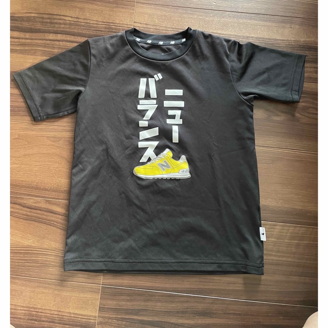 New Balance(ニューバランス)のニューバランス キッズ Tシャツ 140 ブラック 状態良好 キッズ/ベビー/マタニティのキッズ服男の子用(90cm~)(Tシャツ/カットソー)の商品写真