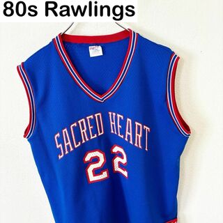 Rawlings - USA製 80s Rawlings ローリングス　カレッジ　ゲームシャツ　古着