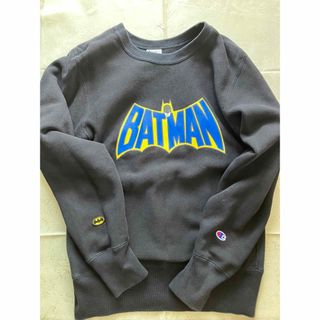 チャンピオン(Champion)の★良品★チャンピオン リバースウィーブトレーナー バットマン ブラック/S(スウェット)