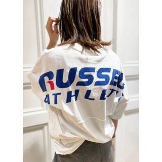 ドゥーズィエムクラス(DEUXIEME CLASSE)のMUSE購入◆RUSSEL ATHLETICS◆バックプリントTシャツ(Tシャツ(半袖/袖なし))