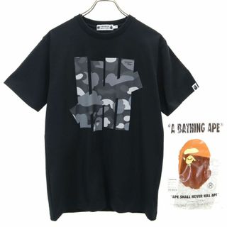 アベイシングエイプ(A BATHING APE)のアベイシングエイプ 半袖 Tシャツ M ブラック A BATHING APE UNDEFEATED メンズ 古着 【240331】(Tシャツ/カットソー(半袖/袖なし))