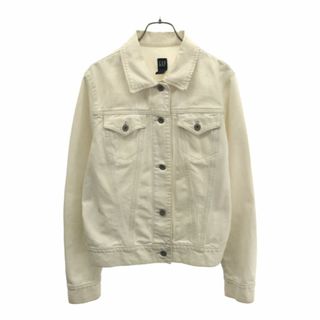 ギャップ(GAP)のギャップ 長袖 デニムジャケット L ホワイト GAP レディース 古着 【240331】(Gジャン/デニムジャケット)