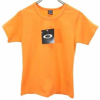 オークリー(Oakley)の未使用 オークリー USA製 半袖 Tシャツ S オレンジ OAKLEY タグ付き レディース 古着 【240331】 メール便可(Tシャツ(半袖/袖なし))