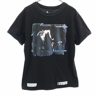 オフホワイト(OFF-WHITE)のオフホワイト プリント 半袖 Tシャツ XL ブラック OFF-WHITE メンズ 古着 【240331】 メール便可(Tシャツ/カットソー(半袖/袖なし))