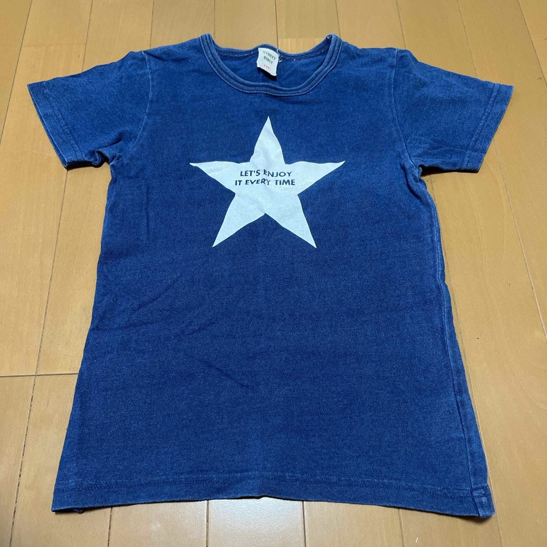 デニムTシャツ　120 キッズ/ベビー/マタニティのキッズ服女の子用(90cm~)(Tシャツ/カットソー)の商品写真