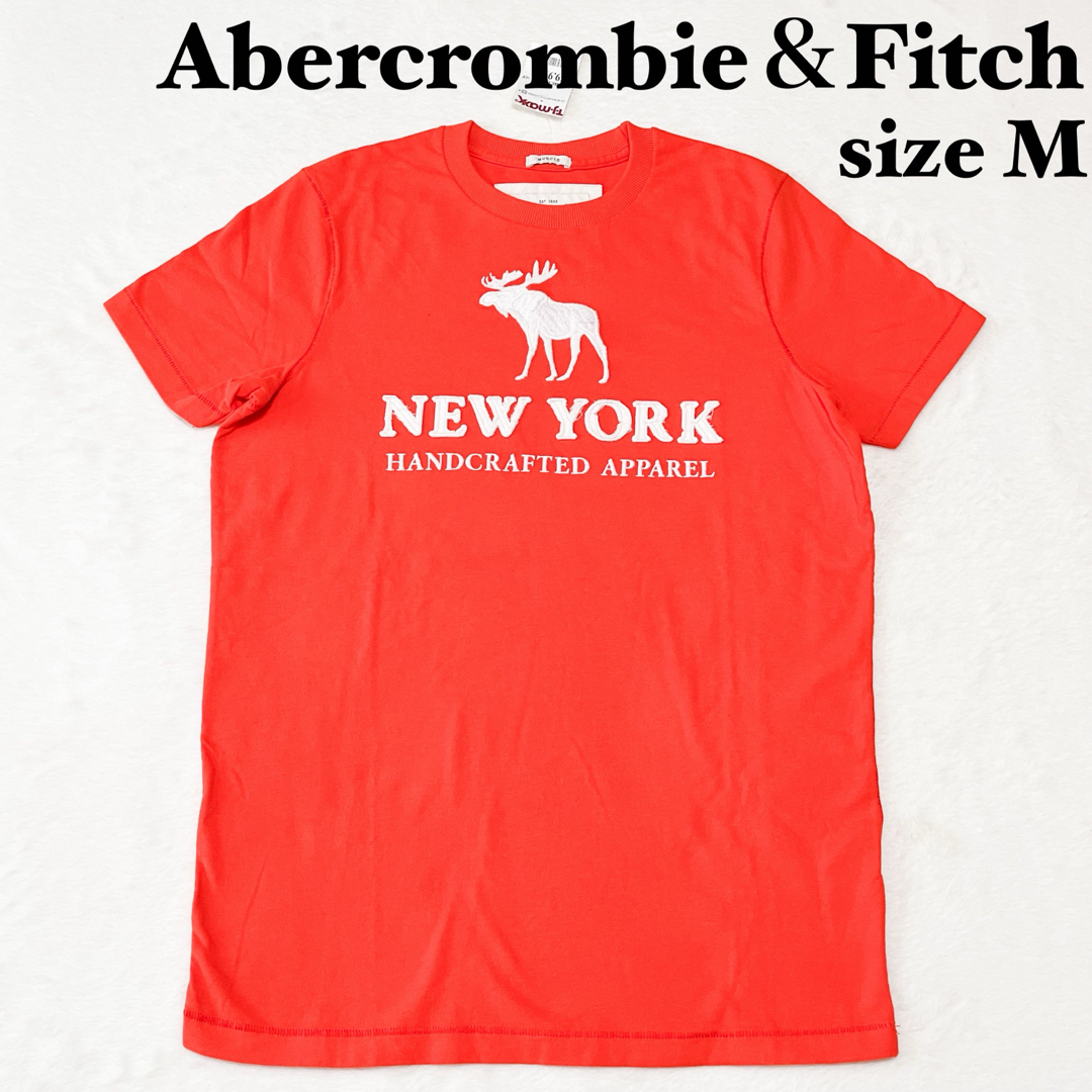 Abercrombie&Fitch(アバクロンビーアンドフィッチ)の【新品未使用タグ付き】アバクロンビーアンドフイッチ　メンズ半袖Tシャツ　M メンズのトップス(Tシャツ/カットソー(半袖/袖なし))の商品写真