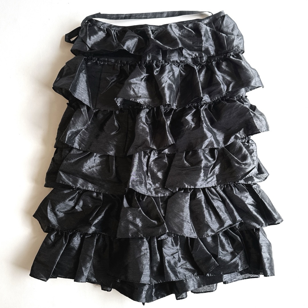 《美品》COMME des GARCONS ティアードスカート ブラック