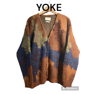YOKE - YOKE STILL JACQUARD CARDIGAN ヨーク　カーディガン