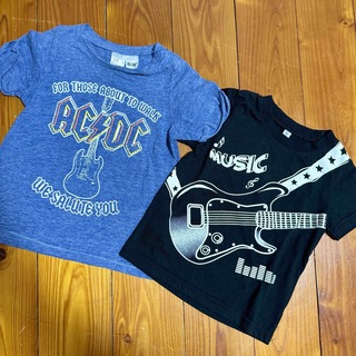 ギター　ロック　かっこいい　Tシャツ　まとめ売り　半袖　90(Tシャツ/カットソー)