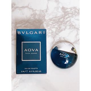 ブルガリ(BVLGARI)の美品　未使用　ブルガリ　アクア　プールオム　5ml ミニ香水(香水(男性用))