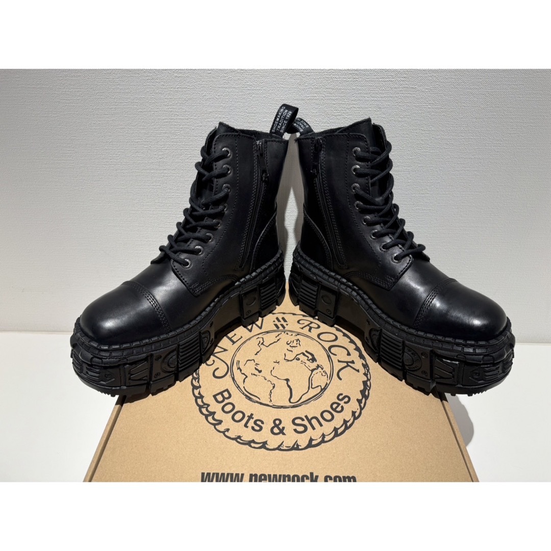 新品❗️NEW ROCK パンク超厚底ブーツ ブラック 27cmの通販 by 新品❗️NEW ROCK パンク超厚底ブーツ ブラック 27cmの通販 by