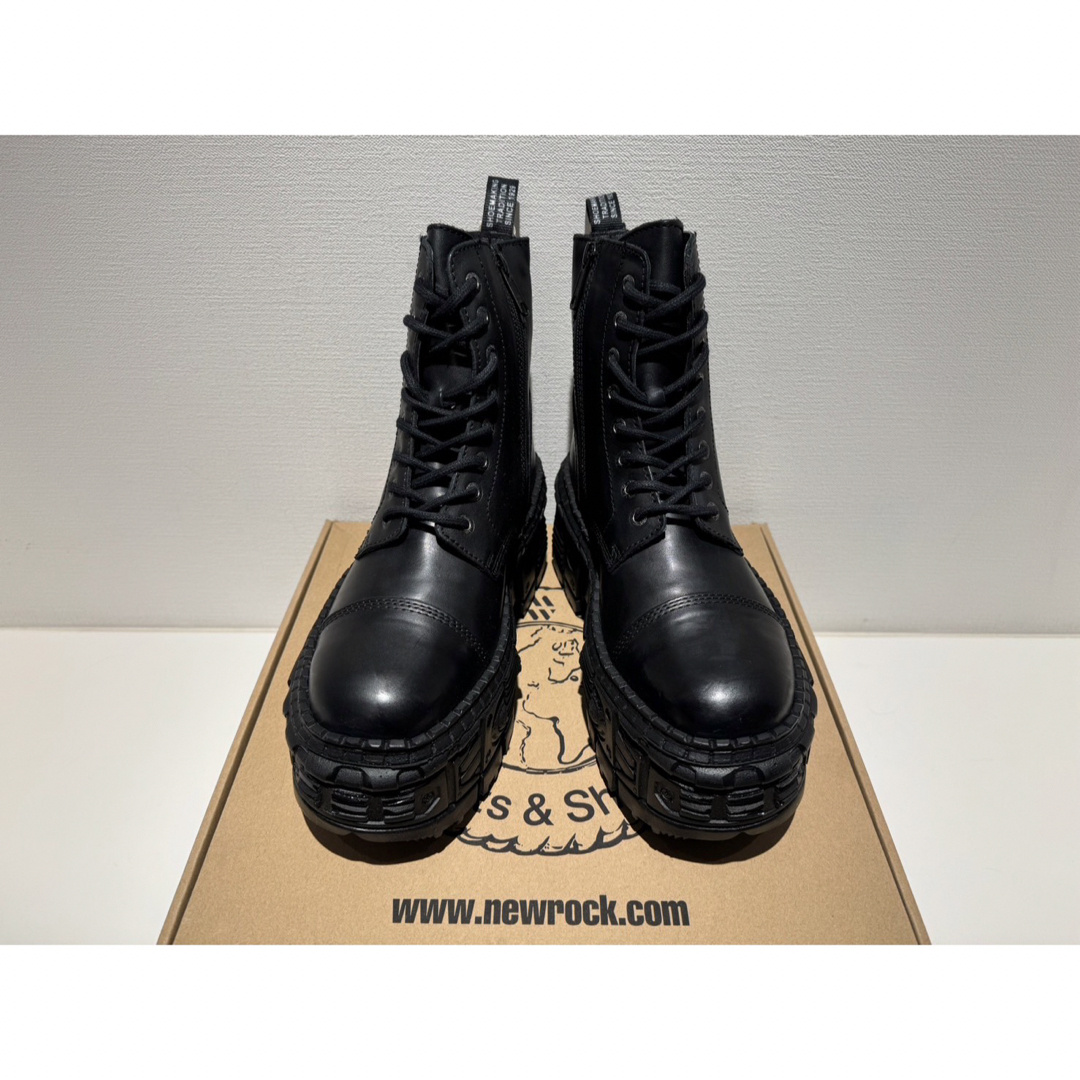 新品❗️NEW ROCK パンク超厚底ブーツ ブラック 27cmの通販 by 新品❗️NEW ROCK パンク超厚底ブーツ ブラック 27cmの通販 by
