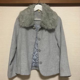 マジェスティックレゴン(MAJESTIC LEGON)のMAJESTIC LEGON  ファーコート　グレー(ピーコート)