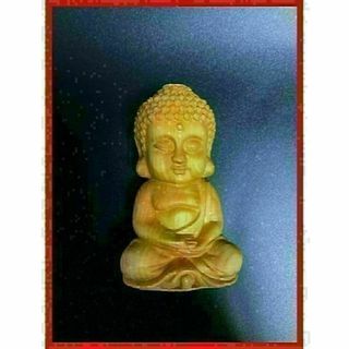 仏像 ヤーバイ 崖柏 天然木 檜 小如来 縁起物 置物 風水(置物)