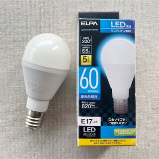 ELPA - ELPA｜LED電球 E17 昼光色 60W｜1個