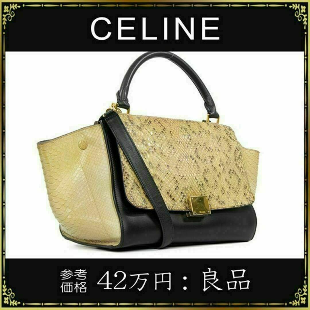 celine(セリーヌ)の【全額返金保証・送料無料】セリーヌの2wayハンドバッグ・正規品・トラペーズ S レディースのバッグ(ハンドバッグ)の商品写真