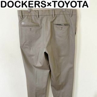 ヴィンテージ(VINTAGE)のDOCKERS×TOYOTA 2タックチノ　企業　刺繍ロゴ　古着　アメカジ(チノパン)