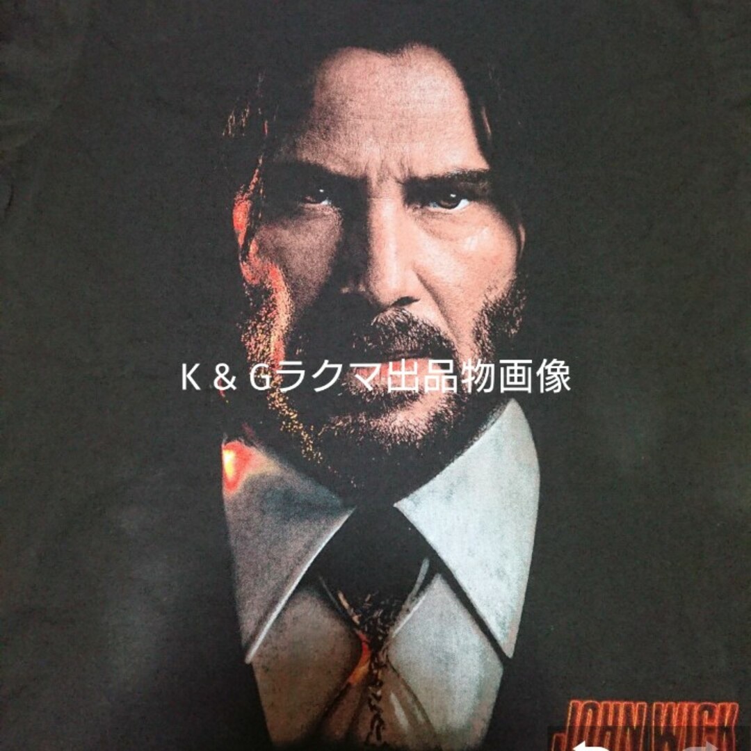 VINTAGE(ヴィンテージ)の【L～XL相当】JOHN WICK4  ジョン ウィック 4 ムービー Tシャツ メンズのトップス(Tシャツ/カットソー(半袖/袖なし))の商品写真