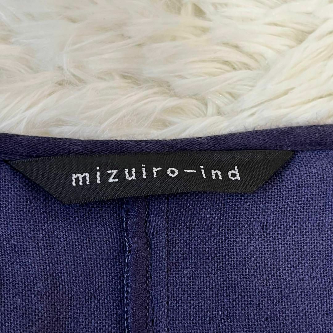 mizuiro ind(ミズイロインド)のmizuiroind ミズイロインド　リネン50% マキシ　ロング　ワンピース レディースのワンピース(ロングワンピース/マキシワンピース)の商品写真