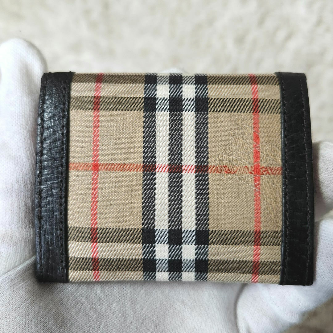 BURBERRY(バーバリー)の希少 BURBERRY バーバリー ノバチェック ホースロゴ ミニ コインケース レディースのファッション小物(コインケース)の商品写真