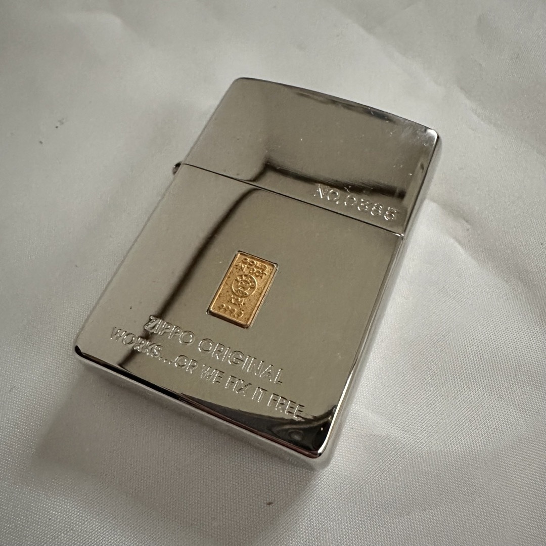 ZIPPO(ジッポー)のZIPPO GOLD IN GOLD K24 純金 メンズのファッション小物(タバコグッズ)の商品写真