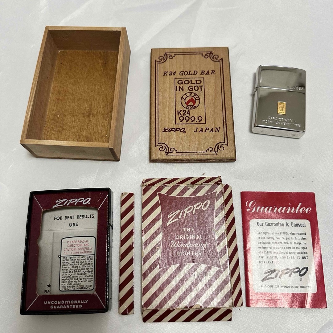 ZIPPO(ジッポー)のZIPPO GOLD IN GOLD K24 純金 メンズのファッション小物(タバコグッズ)の商品写真