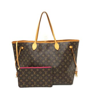 ルイヴィトン(LOUIS VUITTON)のルイヴィトン LOUIS VUITTON ネヴァーフルGM M41180 ポーチ付き 肩掛けバッグ トートバッグ モノグラムキャンバス ピヴォワンヌ ブラウン(トートバッグ)