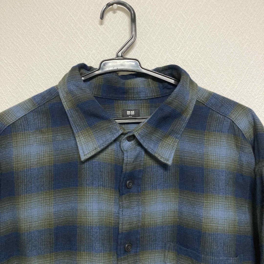 UNIQLO(ユニクロ)のユニクロ オンブレチェック チェック シャツ ネルシャツ アメカジ 長袖 XXL メンズのトップス(シャツ)の商品写真