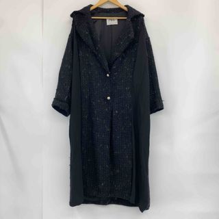 ザラ(ZARA)のZARA ザラ レディース チェスターコート　ツイード　黒　ウール　羊毛混　裏地(チェスターコート)