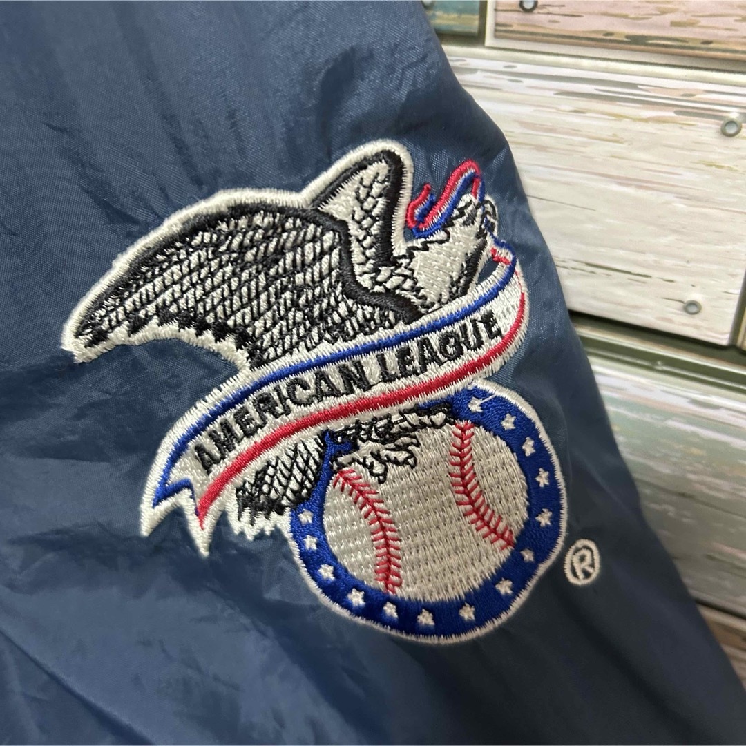 STARTER(スターター)のスターター×MLB ヤンキース　ナイロンジャケット　ビッグ刺繍ロゴ メンズのジャケット/アウター(ナイロンジャケット)の商品写真