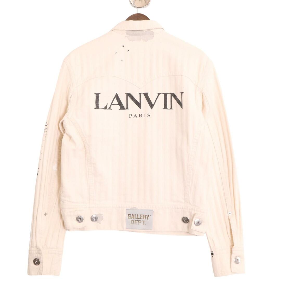 LANVIN(ランバン)のランバン x GALLERY DEPT. アイボリー 2022年SS ペイントデニムジャケット 46 メンズのジャケット/アウター(その他)の商品写真