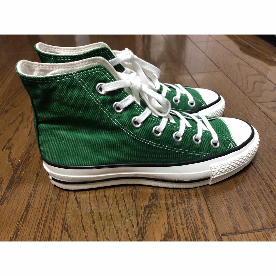 ALL STAR（CONVERSE）(オールスター)のコンバース　オールスター　日本製　グリーン　23cm ハイカット 4  レディースの靴/シューズ(スニーカー)の商品写真