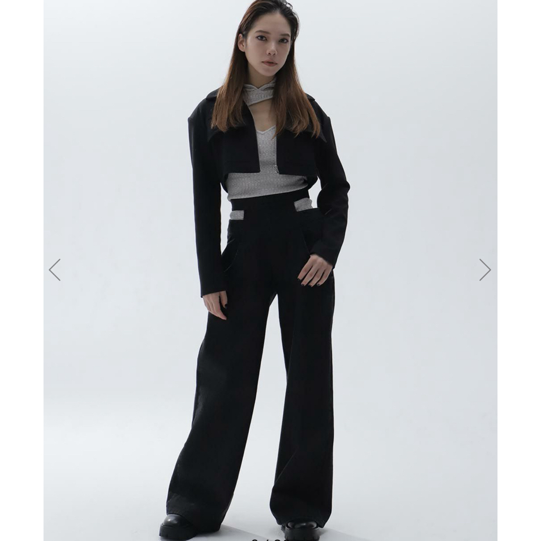 melt.(メルト)のmelt the lady w waist space pants レディースのパンツ(デニム/ジーンズ)の商品写真