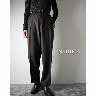 ノーティカ(NAUTICA)のNAUTICA ノーティカ 2タック ワイド ウールスラックス ダブル ブラウン(スラックス)