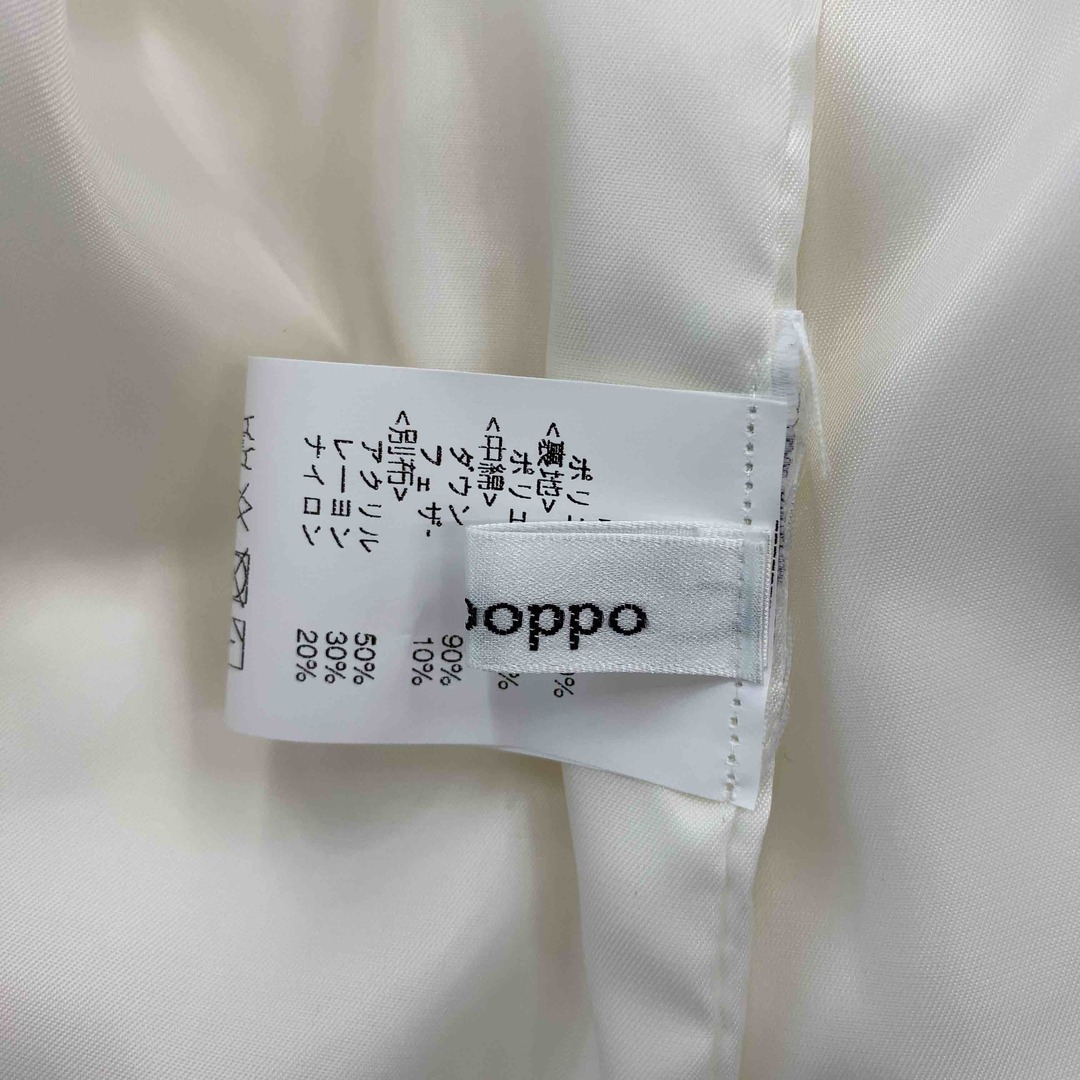 Tanppoppo たんぽぽ レディース ダウンジャケット フェザー　ノーカラー　オフホワイト レディースのジャケット/アウター(ダウンジャケット)の商品写真