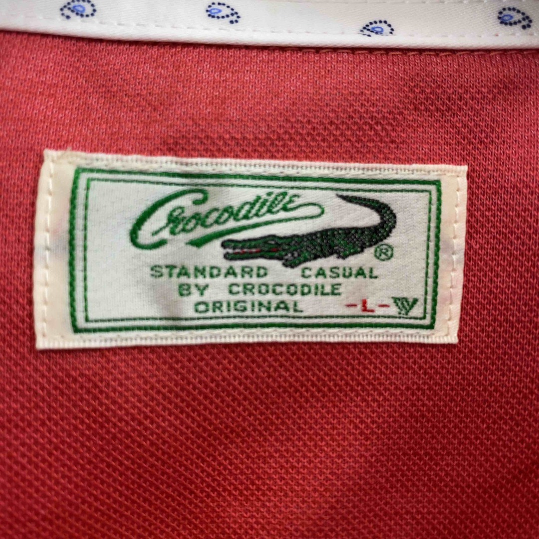 Crocodile(クロコダイル)のCrocodile クロコダイル メンズ ポロシャツ ピンク メンズのトップス(ポロシャツ)の商品写真