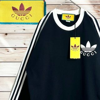 タグ付き☆超人気モデル☆GUCCI × adidas ロングスリーブ Tシャツ 