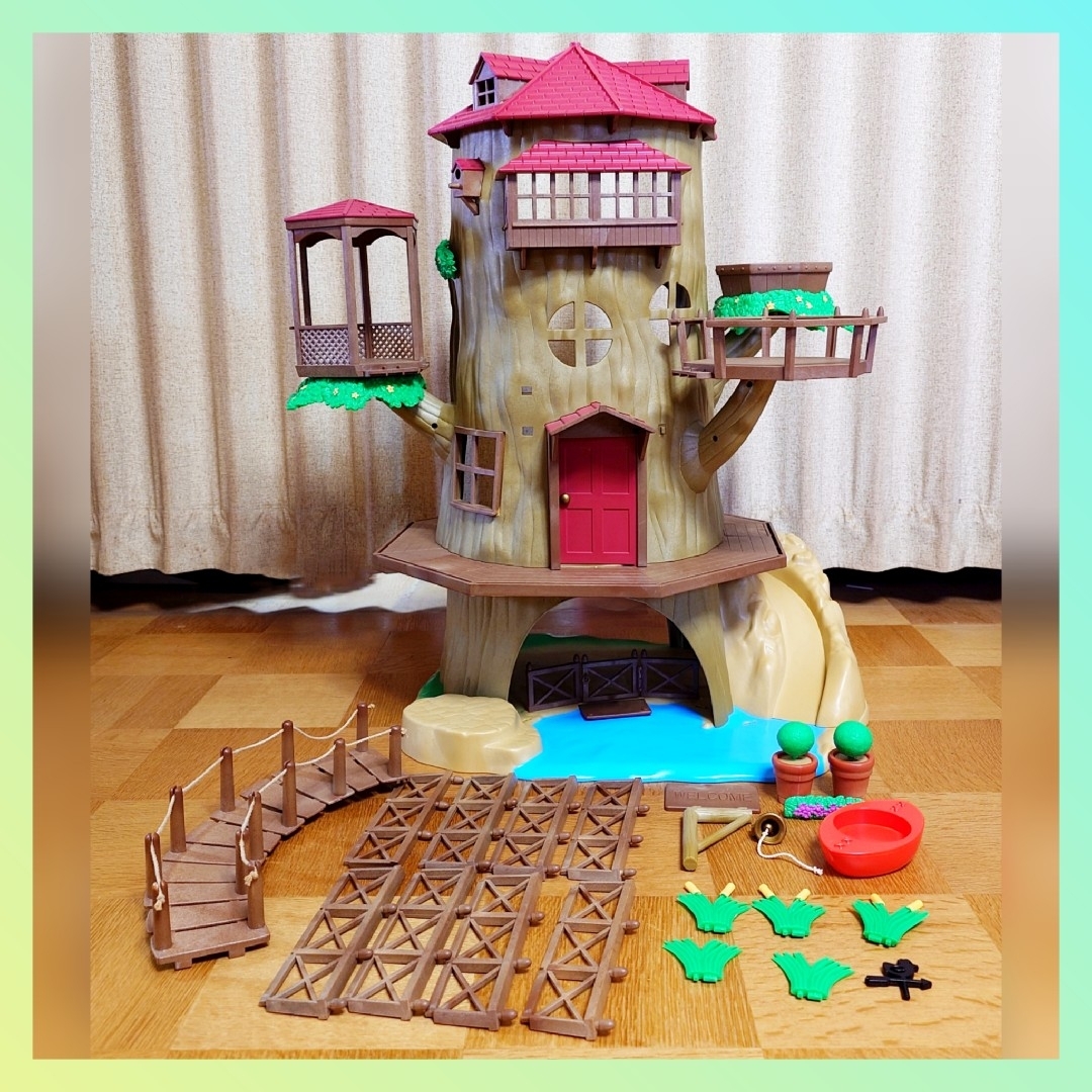 シルバニアファミリー(シルバニアファミリー)のシルバニア Old Oak Hollow Tree House エンタメ/ホビーのおもちゃ/ぬいぐるみ(キャラクターグッズ)の商品写真