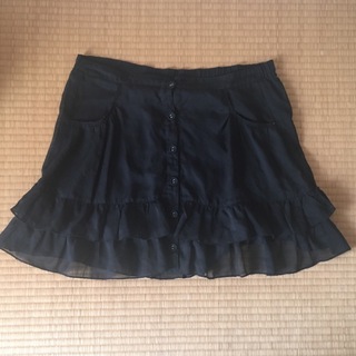 Leap Lippin - 黒　フリル　ミニスカート　ペチスカート