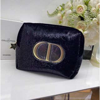 クリスチャンディオール(Christian Dior)の新品　ディオール  秋限定　ポーチ　　ブラック　正規品　黒 (ポーチ)